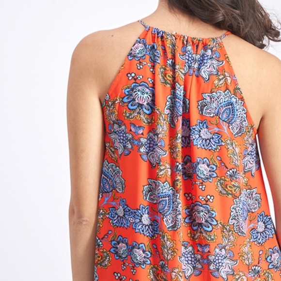 NWOT Collective Concepts Red Floral Tank Top Sz L - Picture 4 of 5